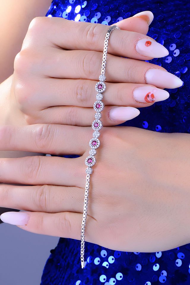 BARIŞ TAKI 925 Ayar Gümüş Pırlanta Montör Su Yolu Set