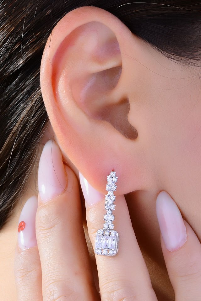 BARIŞ TAKI Kadın 925 Ayar Gümüş Baget Su Yolu Set