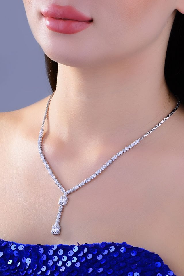 BARIŞ TAKI Kadın 925 Ayar Gümüş Baget Su Yolu Set