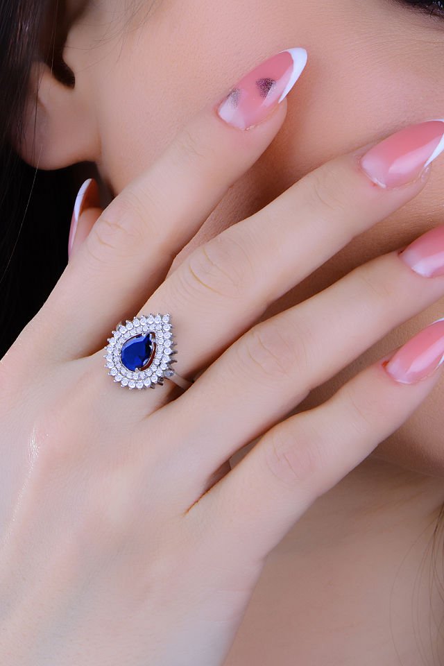 BARIŞ TAKI 925 Ayar Gümüş 3 Sıra V Hürrem Model Su Yolu Set