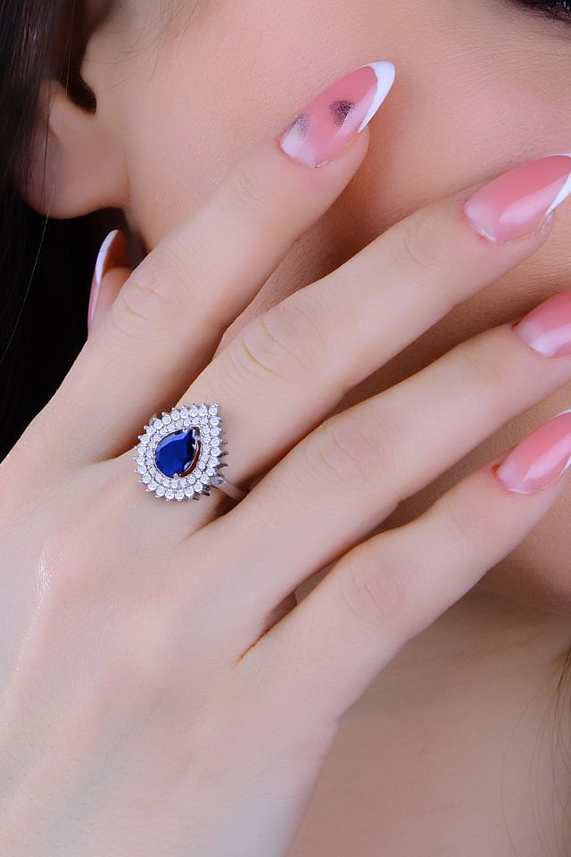 BARIŞ TAKI 925 Ayar Gümüş 3 Sıra V Hürrem Model Su Yolu Set