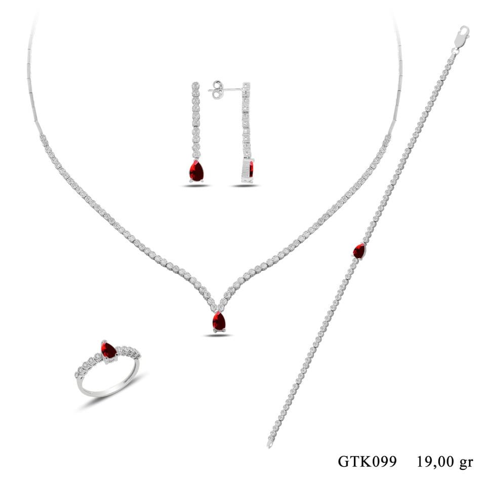 BARIŞ TAKI 925 Ayar Su Yolu Montör Damla Set