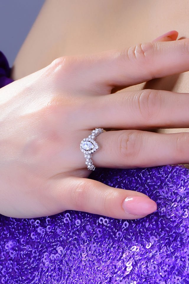 BARIŞ TAKI 925 Ayar Gümüş Damla Montör Su Yolu Bayan Düğün Seti