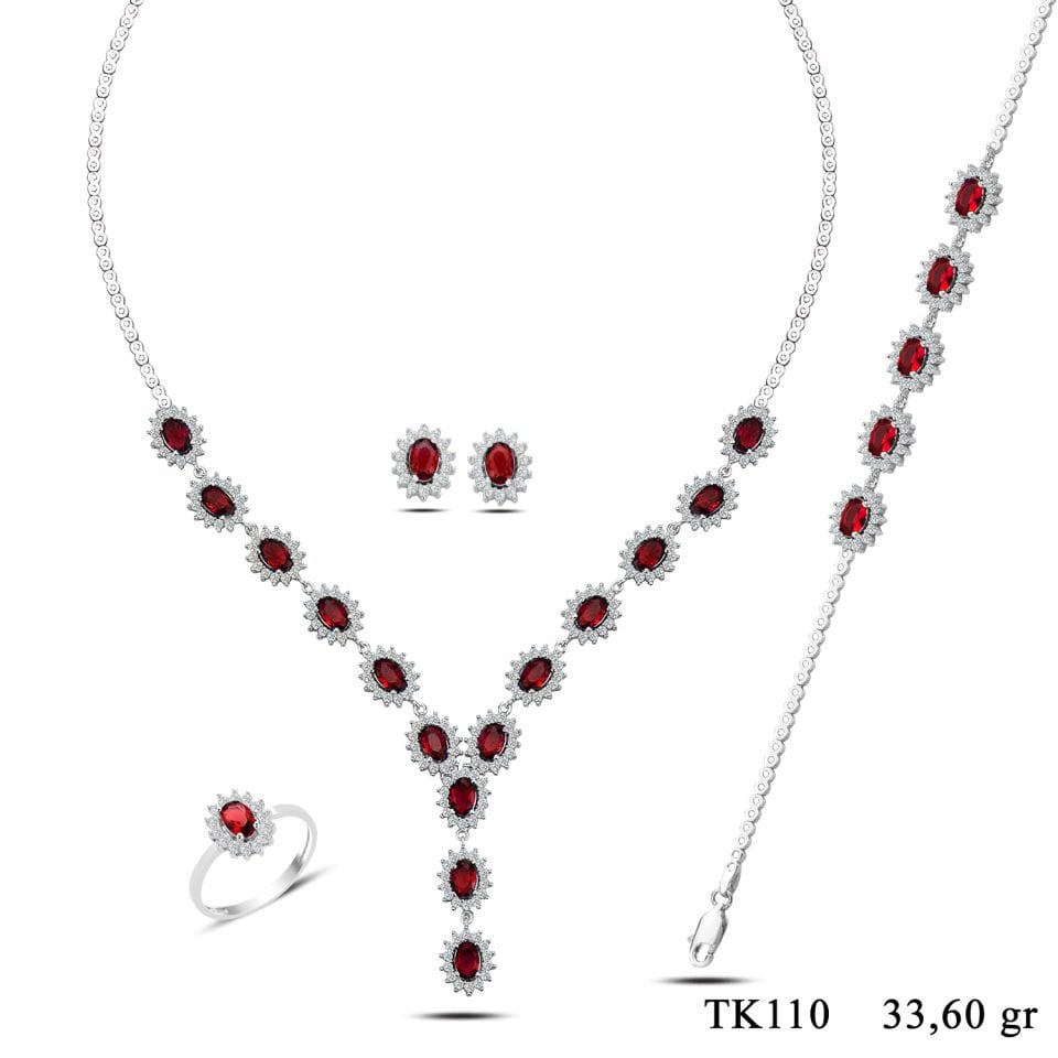 BARIŞ TAKI 925 Ayar Gümüş  Pırlanta Montör Su Yolu Set