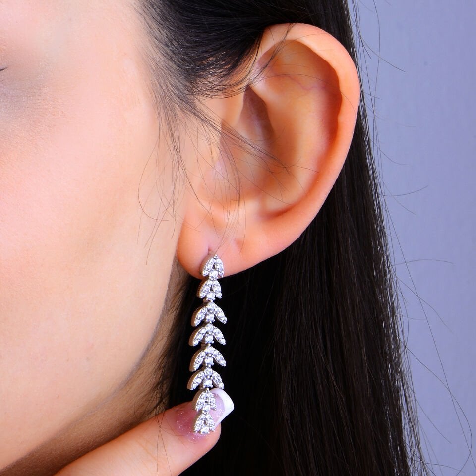 925 Ayar Gümüş Buğday Model Çift Salkım Su Yolu Set