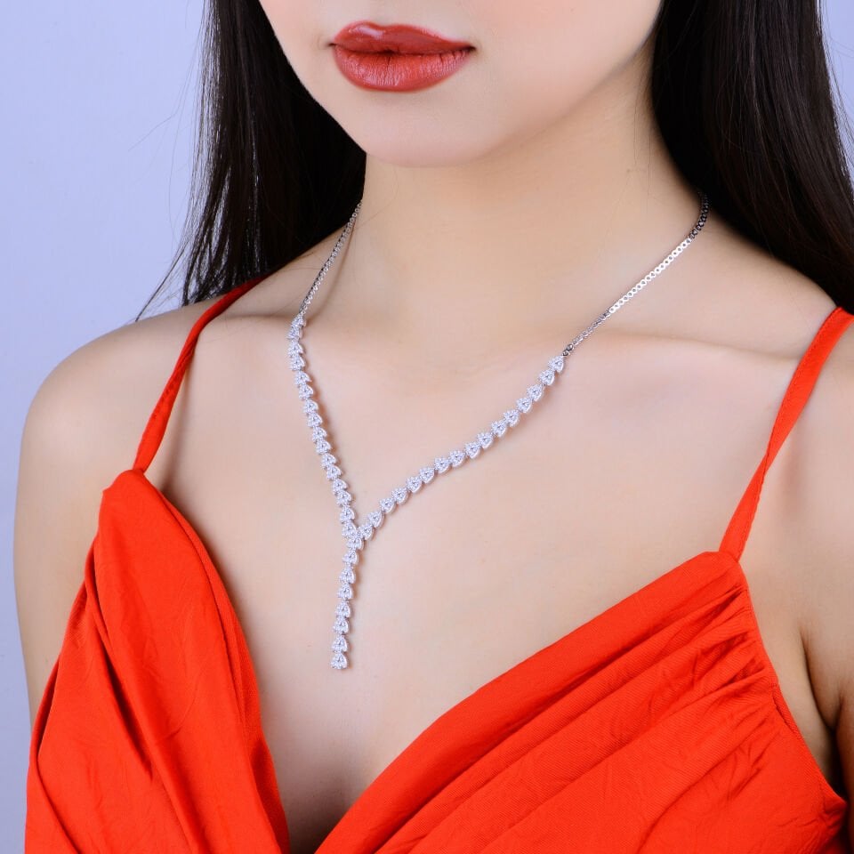 925 Ayar Gümüş Buğday Model  Salkım Su Yolu Set