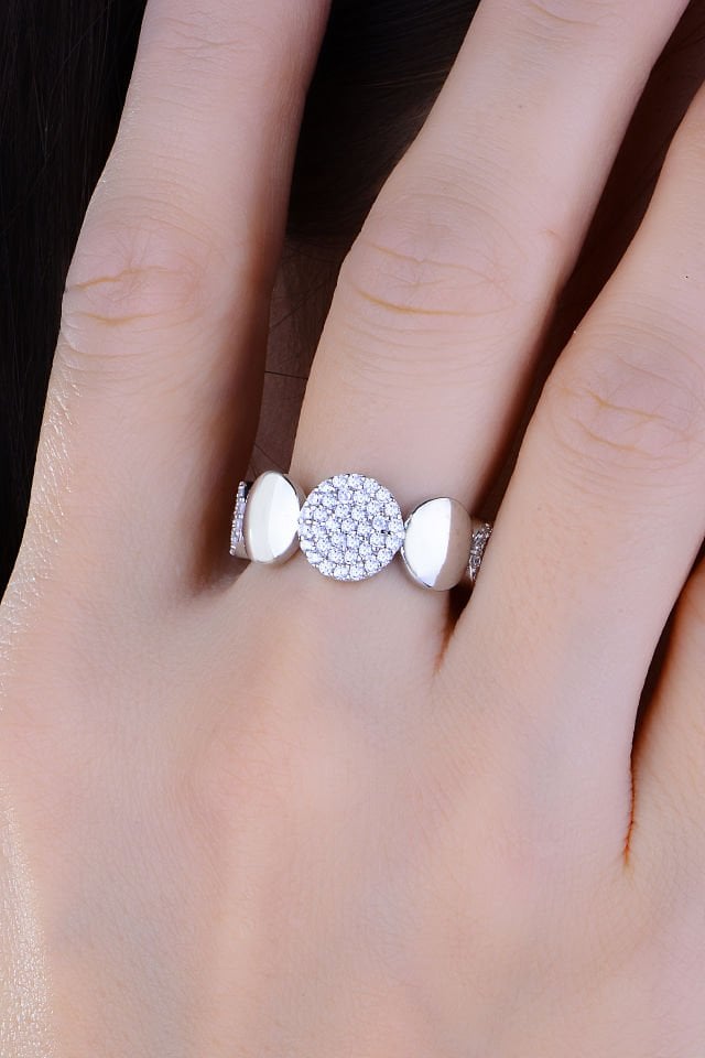 BARIŞ TAKI 925 Ayar Gümüş  Pırlanta Montör Su Yolu Set